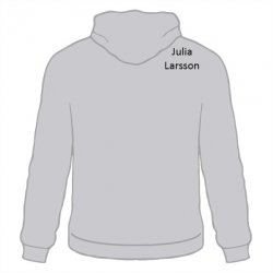 Skoltröja Ekliden Hoodie Gråmelerad