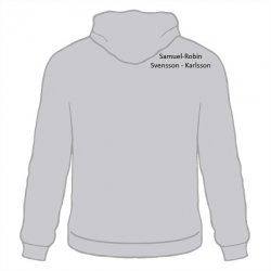 Skoltröja Ekliden Hoodie Gråmelerad