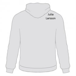 Skoltröja Järla Hoodie Vit