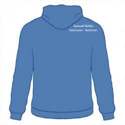 Skoltröja Järla Hoodie Kungsblå