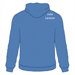 Skoltröja Järla Hoodie Kungsblå