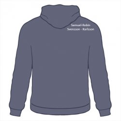 Skoltröja Järla Hoodie Marinblå