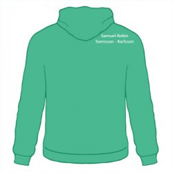 Skoltröja Järla Hoodie Grön