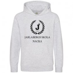 Skoltröja Jarlabergs Hoodie Askgrå barn
