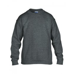 Mörkgråmelerad Sweatshirt Barn med eget tryck