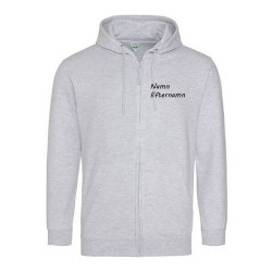 Ziphoodie Jarlaberg Askgrå