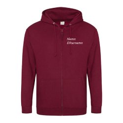 Ziphoodie Jarlaberg Vinröd